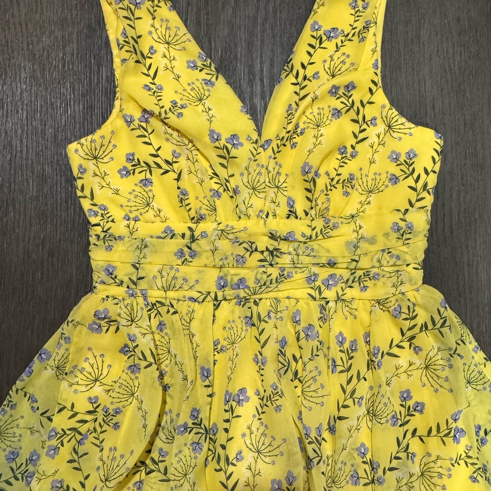 Floral Yellow for a fun loving chic style Dress